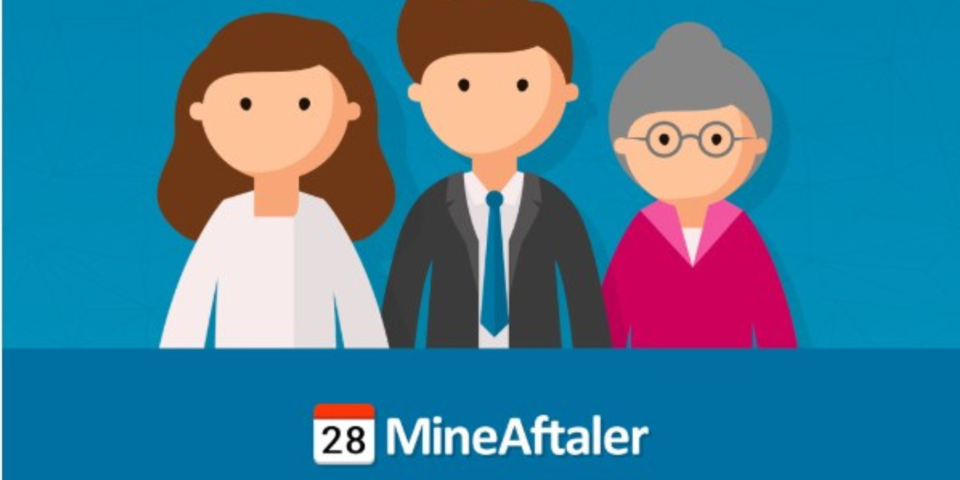 Forsiden af appen MineAftaler