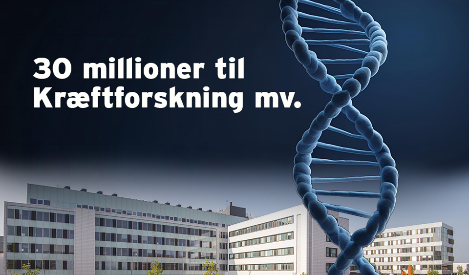 grafik med tekst, sygehus og dna-streng