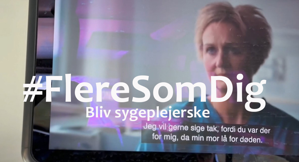 Grafik med klip fra kampagne i Region Syddanmark