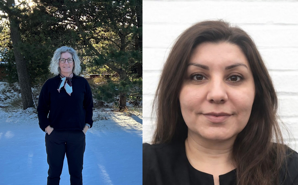 Afdelingsledelsen af den nye kliniske Afdeling for Borgernær Sundhed bliver chefsygeplejerske Jane Birkebæk (tv.) og cheflæge Bahareh Philipsen (th.)