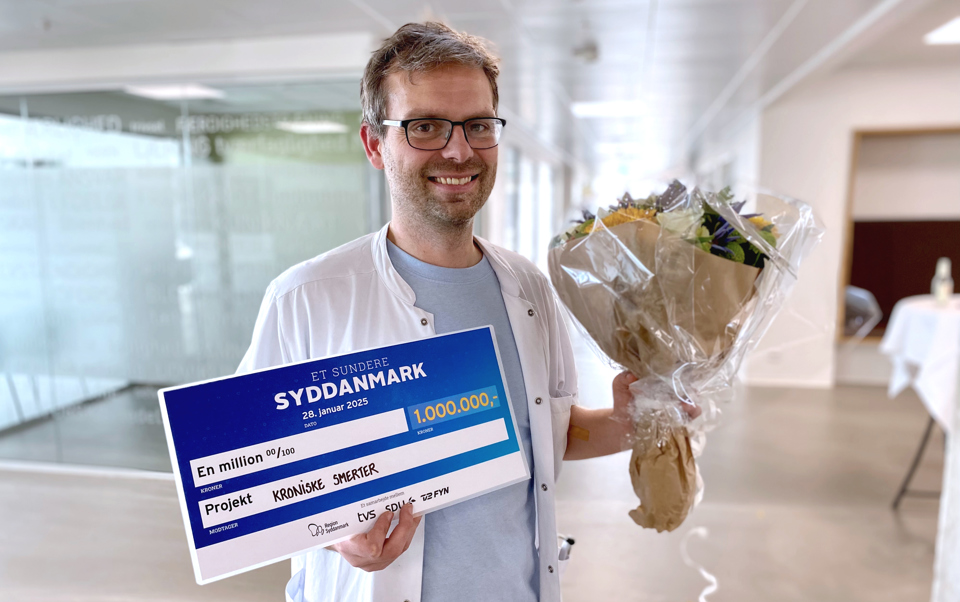 Speciallæge i gigt- og bindevævssygdomme, Philip Rask, vinder 1.000.000 kr. i Et Sundere Syddanmark